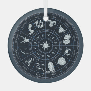 Create Your Own Zodiac Wheel Glass Tree Decoration