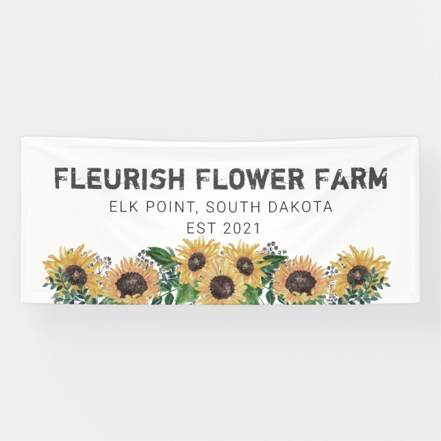 Create your owne Flower Farm Banner (Horizontal)