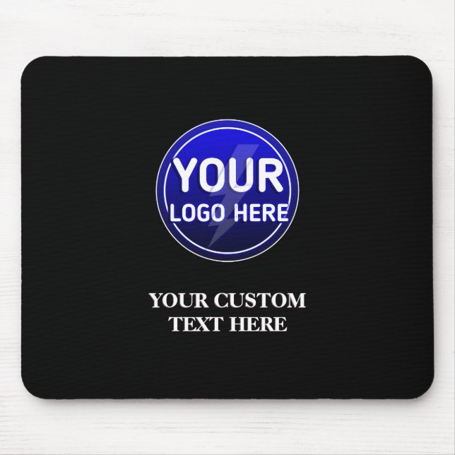 Create your owner's custom logo/editable template mouse mat (Front)