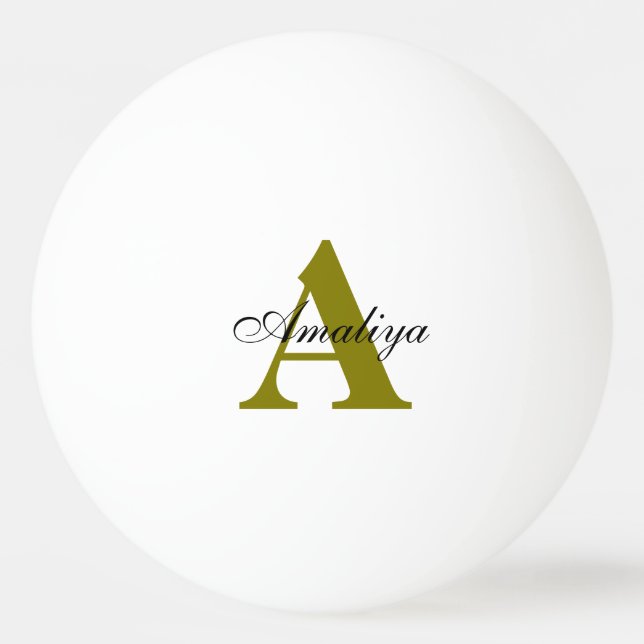 Create your owner's custom Name Ping Pong Ball (Front)
