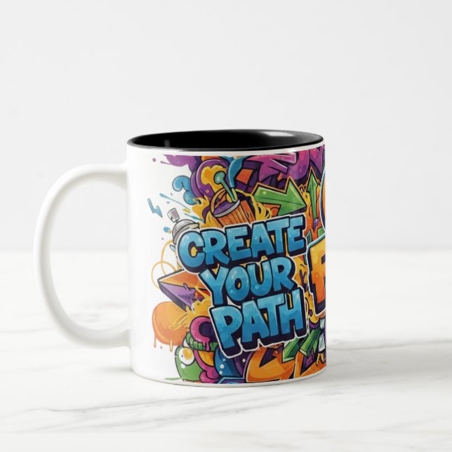 ​"Create Your Path" Graffiti Mug (Left)