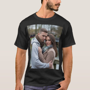 Create Your Perfect Couple Image Personalised Art T-Shirt
