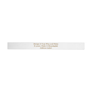 Create Your Personalise 0.625" x 7.25" Wrap Around Label