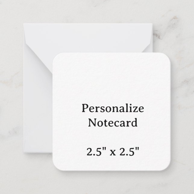 Create Your Personalise 2.5" x 2.5" Flat Notecard (Front)