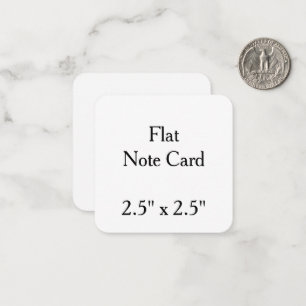 Create your personalise .2.5" x 2.5" rounded Flat Card