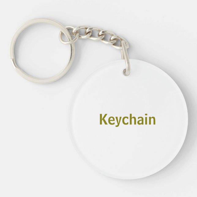 Create Your Personalise 2" Key Ring (Front)