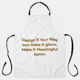 Create Your Personalise 34" length x 27" width Apron