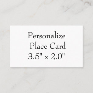 create your personalise 3.5" x 2.0" simple Square Place Card