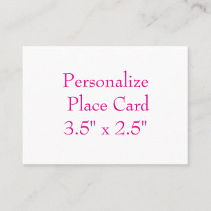create your personalise 3.5" x 2.5" simple Squared Place Card