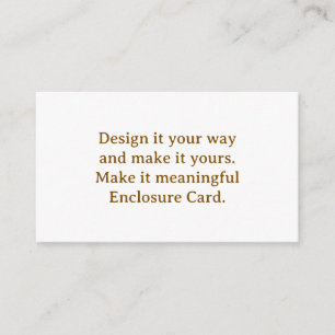 Create Your Personalise 3.5" x 2" Enclosure Card