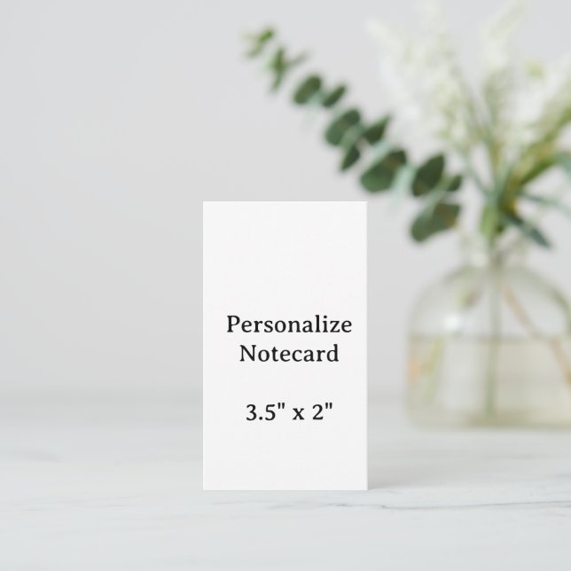 Create Your Personalise 3.5" x 2" Flat Notecard (Standing Front)