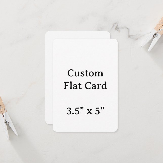 Create your Personalise 3.5" x 5"Flat Card  (Front/Back In Situ)