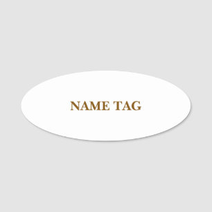 Create Your Personalise 3" X 1.25" Oval Name Tag