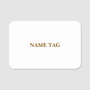 Create Your Personalise 3" X 2" Rectangle Name Tag