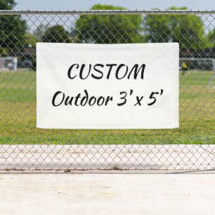 create your personalise 3' x 5' outdoor banner