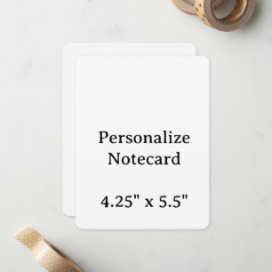 Create Your Personalise 4.25" x 5.5" Flat Notecard