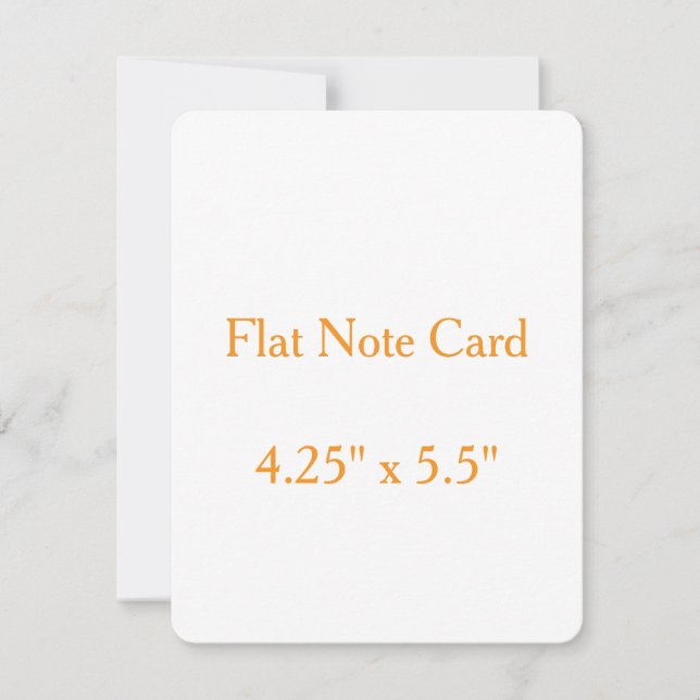 Create your personalise 4.25" x 5.5" Rounded Flat Card (Front)