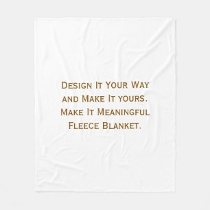 Create Your Personalise 50" x 60" Fleece Blanket