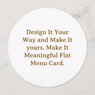 Create Your Personalise 5.25" x 5.25" Menus Cards