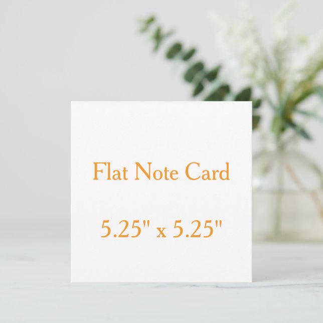 Create your personalise 5.25" x 5.25" Squared Flat Card (Standing Front)