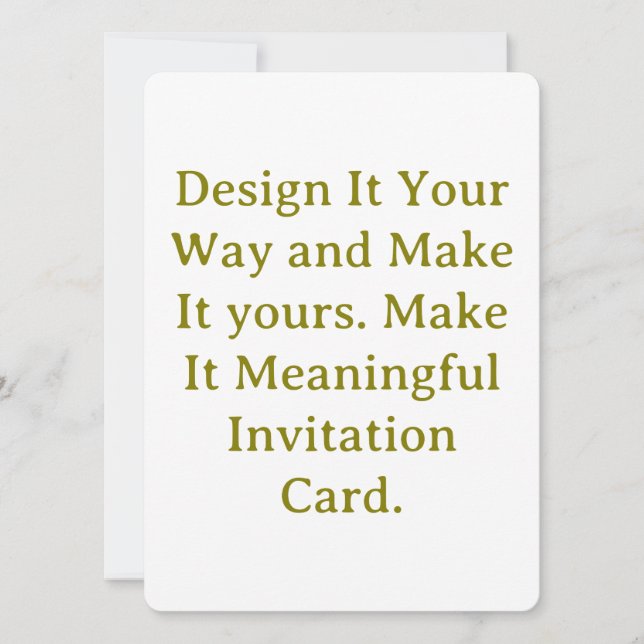 Create Your Personalise 5.5" x 7.5" Rounded Invitation (Front)