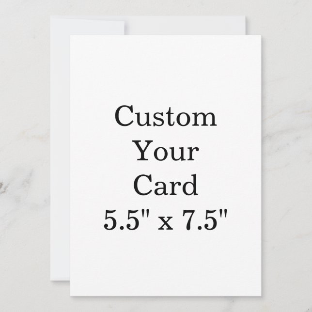 create your personalise 5.5" x 7.5" Squared Announcement (Front)