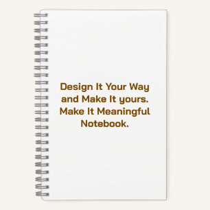 Create Your Personalise 5.5" x 8.5" Notebook