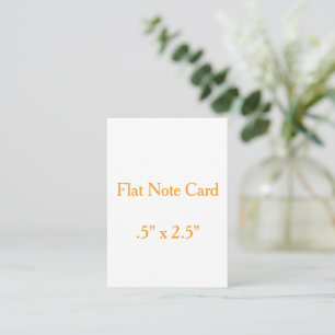 Create your personalise .5" x 2.5" SquaredFlat Card