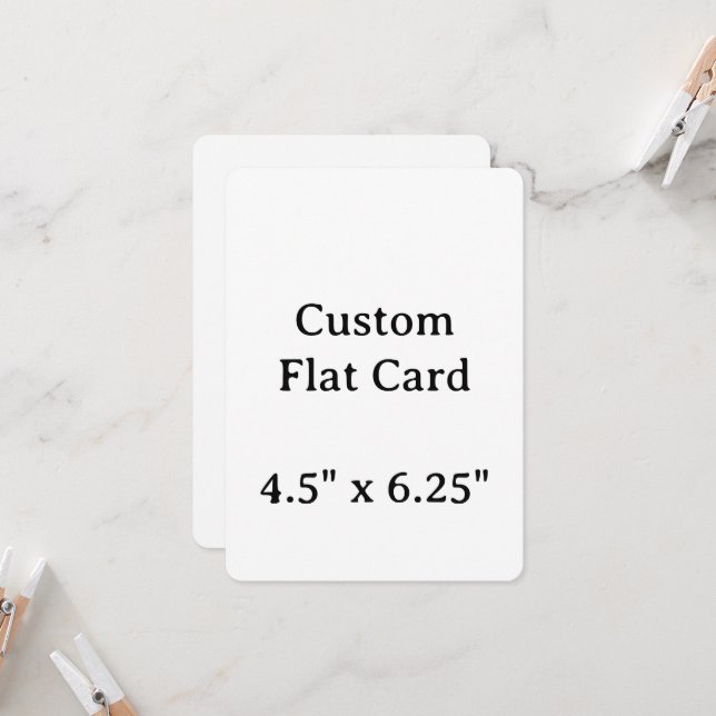 Create your Personalise 5" x 7" Flat Card  (Front/Back In Situ)