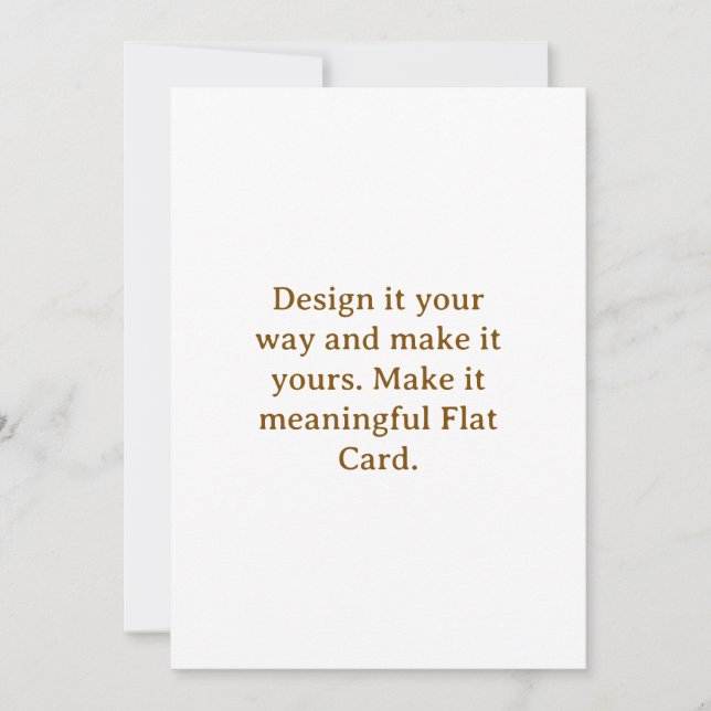 Create Your Personalise 5" x 7" Flat Card (Front)