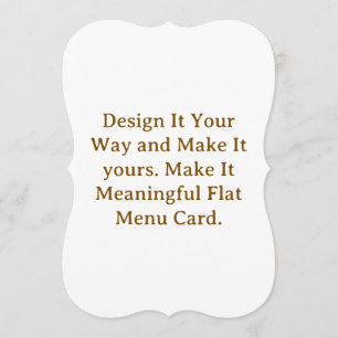 Create Your Personalise 5" x 7" Menus Cards