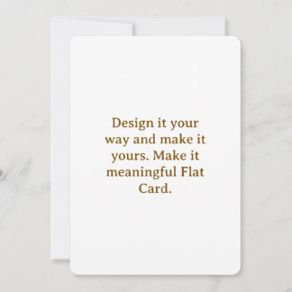 Create Your Personalise 5" x 7" Rounded Flat Card
