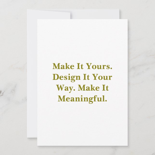 Create Your Personalise 5" x 7" Squared  Invitation (Front)