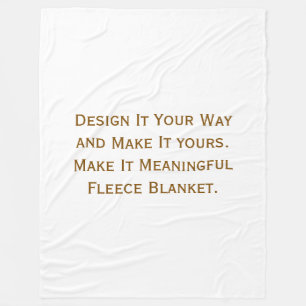 Create Your Personalise 60" x 80" Fleece Blanket