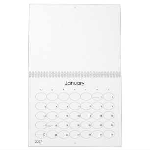 Create Your Personalise 8.5" L x 11" W Calendar
