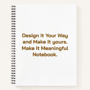 Create Your Personalise 8.5" x 11" Notebook