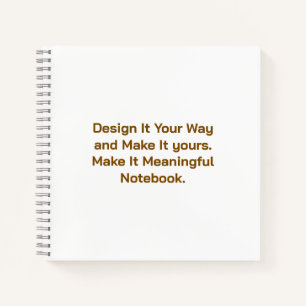 Create Your Personalise 8.5" x 8.5" Notebook