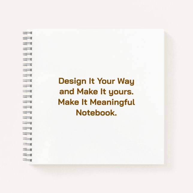 Create Your Personalise 8.5" x 8.5" Notebook (Front)