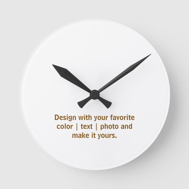 Create Your Personalise 8" Round Acrylic Clock (Front)