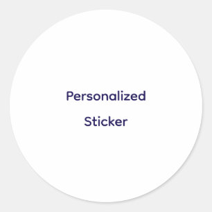 Create Your Personalise Classic Round Sticker