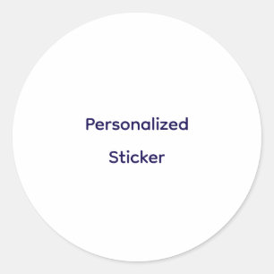 Create Your Personalise  Classic Round Sticker