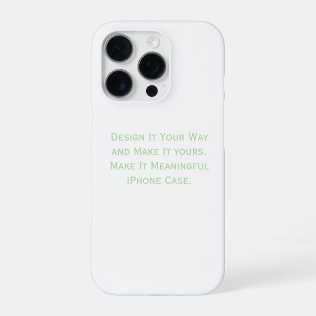 Create Your Personalise  iPhone Case (Back)