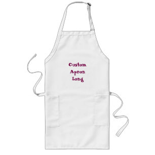create your personalise Long simple kitchen Apron