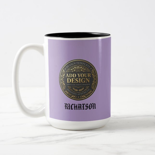 create your personalise simple Two-Tone coffee mug (Left)
