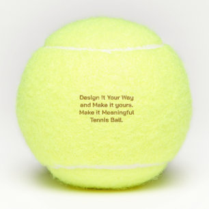 Create Your Personalise Tennis Balls