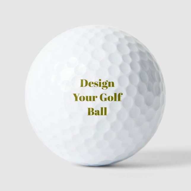 Create Your Personalise Value Golf Balls (Front)