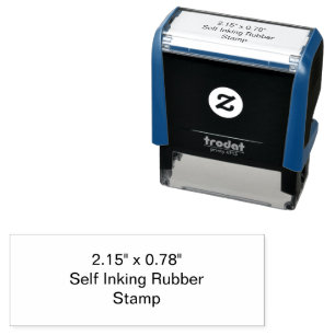 Create Your Personalised 2.15" x 0.78" Self-inking Stamp