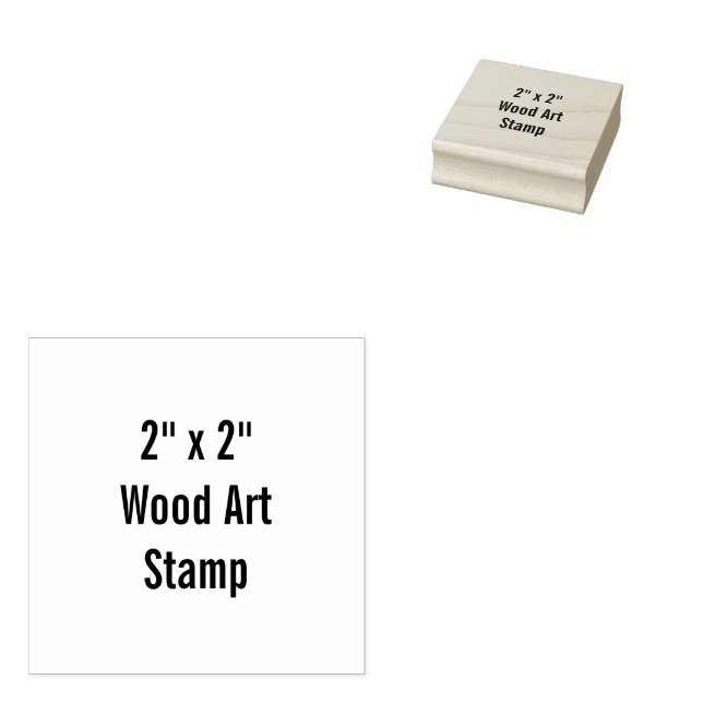 Create Your Personalised 2" x 2" Rubber Stamp (Stamped)