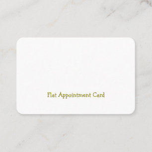 Create Your Personalised 3.346" x 2.165" Flat Appointment Card