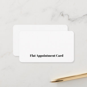 Create Your Personalised 3.5" x 2.0" Flat Appointment Card